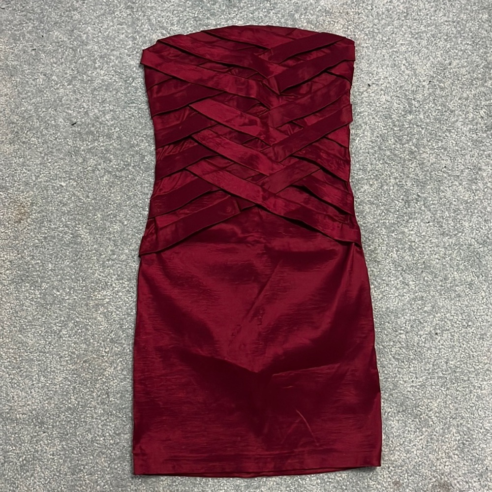 Wet Seal strapless red dress